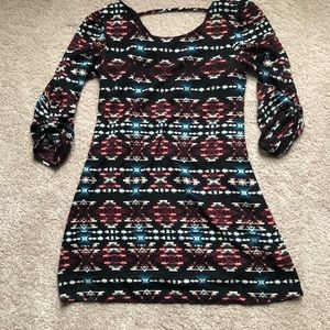 Boho Shift Dress S
